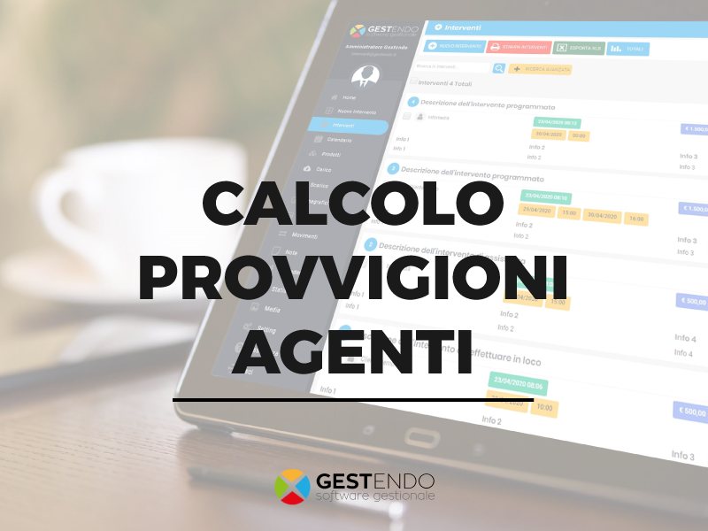 Calcolo provvigioni agenti ordini