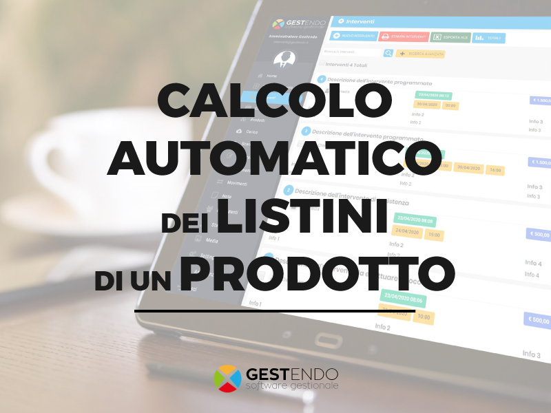 calcolo automatico listini prodotto