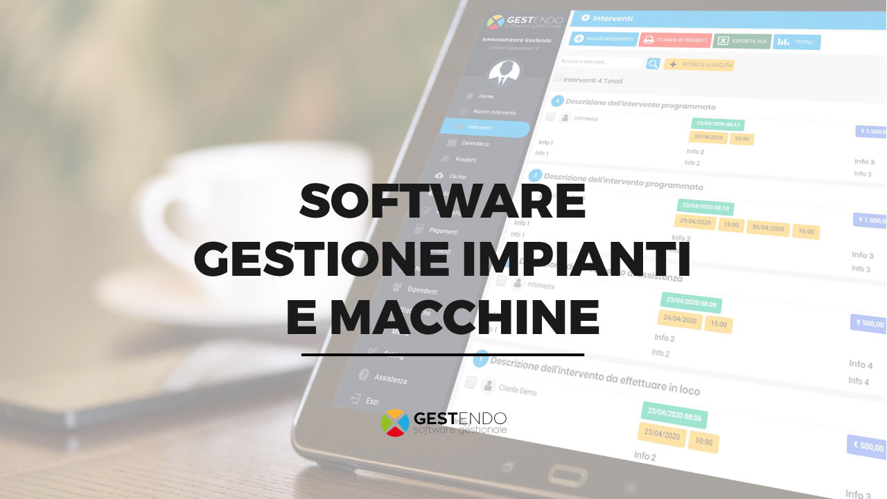 software gestionale impianti macchine apparecchi