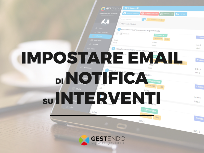 impostare email di notifica su interventi