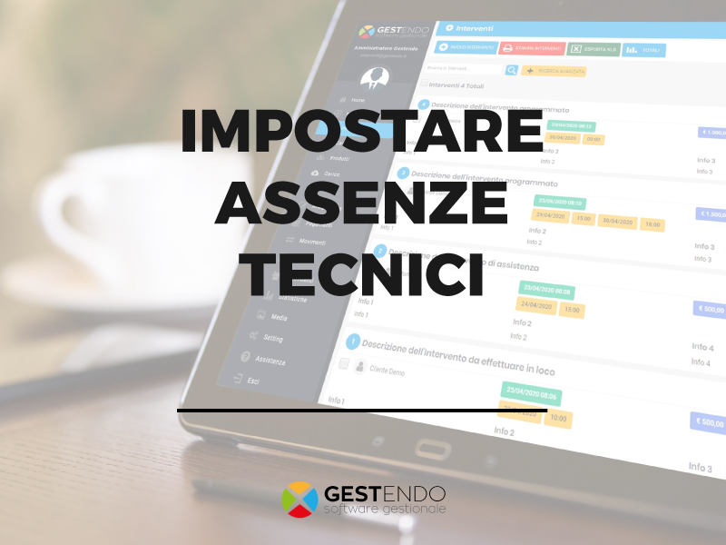 impostare assenze tecnici